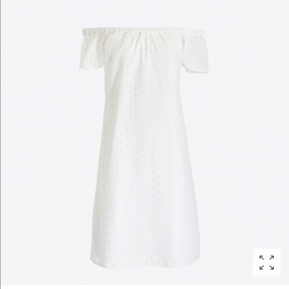 J.Crew Eyelet off-the-shoulder dress👗 - Picture 2 of 7